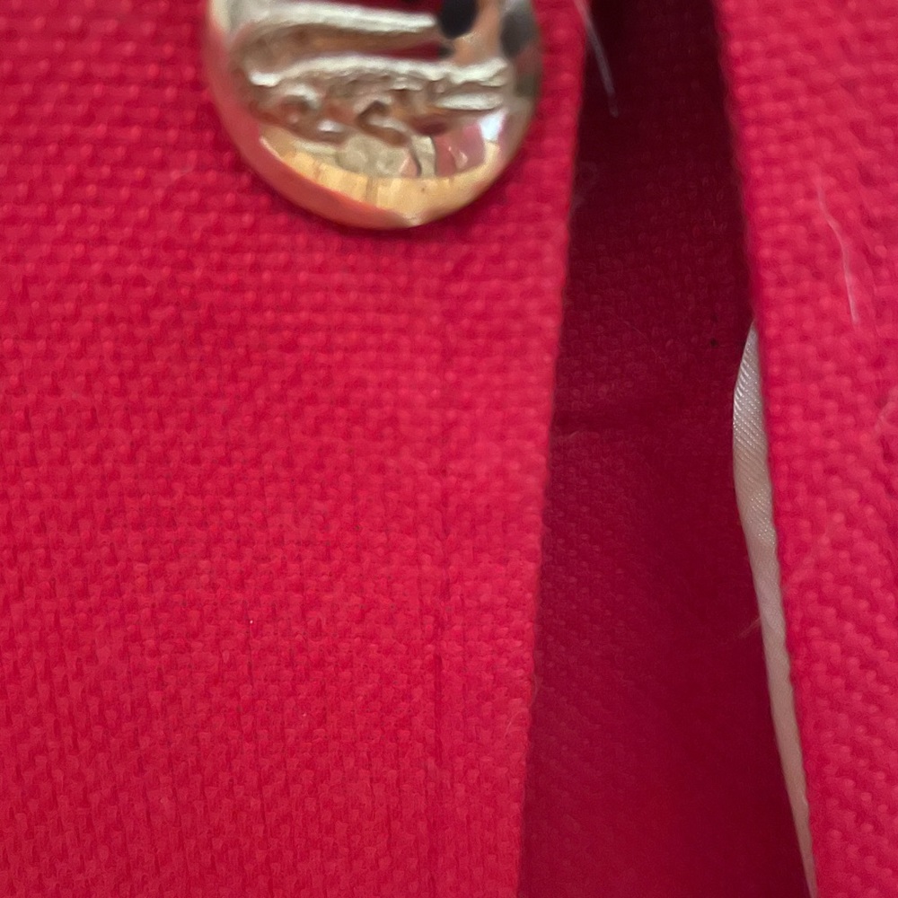 Lacoste vintage vibrant red twill blazer. No size or fabric content. Gorgeous. - Picture 3 of 14